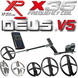 XP DEUS METAL DETECTOR WITH REMOTE WS4 AND 11"X13" X35 COIL