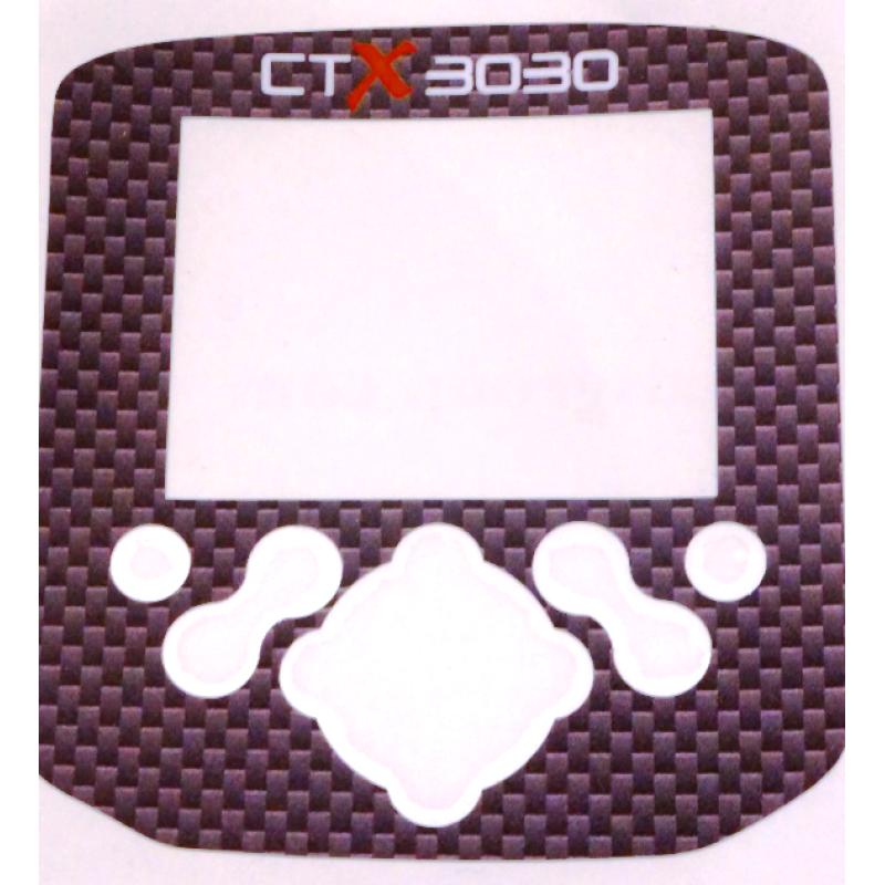 A Minelab CTX Control box / Keypad sticker in Camo Grey colour.