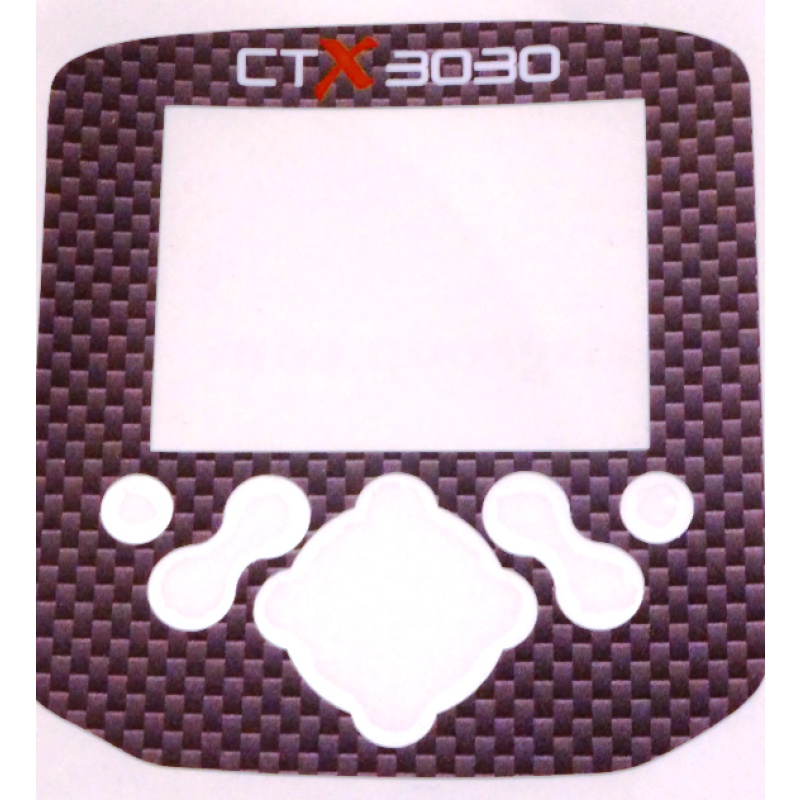 A Minelab CTX Control box / Keypad sticker in Camo Grey colour.