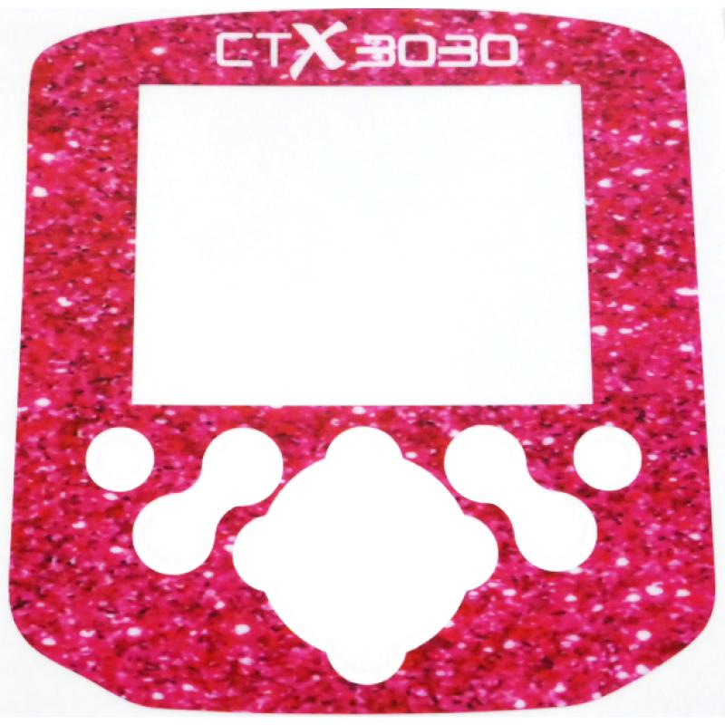 A Minelab CTX Control box / Keypad sticker in Pink Sparkles for the ladies..