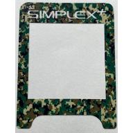 A SIMPLEX VINYL CONTROL BOX COVER IN GREEN CAMO