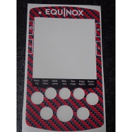 Dutch Language full face Keypad stickers in Red / black Carbon X2 pack.