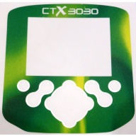 A Minelab CTX Control box / Keypad sticker in Electric Green.