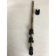 3 Piece Tele-Knox Woodland Camo Carbon Fibre Telescopic Shaft for Minelab Equinox Metal Detectors