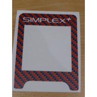 A SIMPLEX VINYL CONTROL BOX COVER IN RED CARBON
