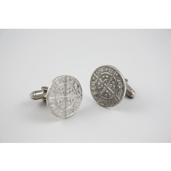 Silver Coin Cuff Links (Roman & Medieval types)