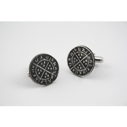 Silver Coin Cuff Links (Roman & Medieval types)